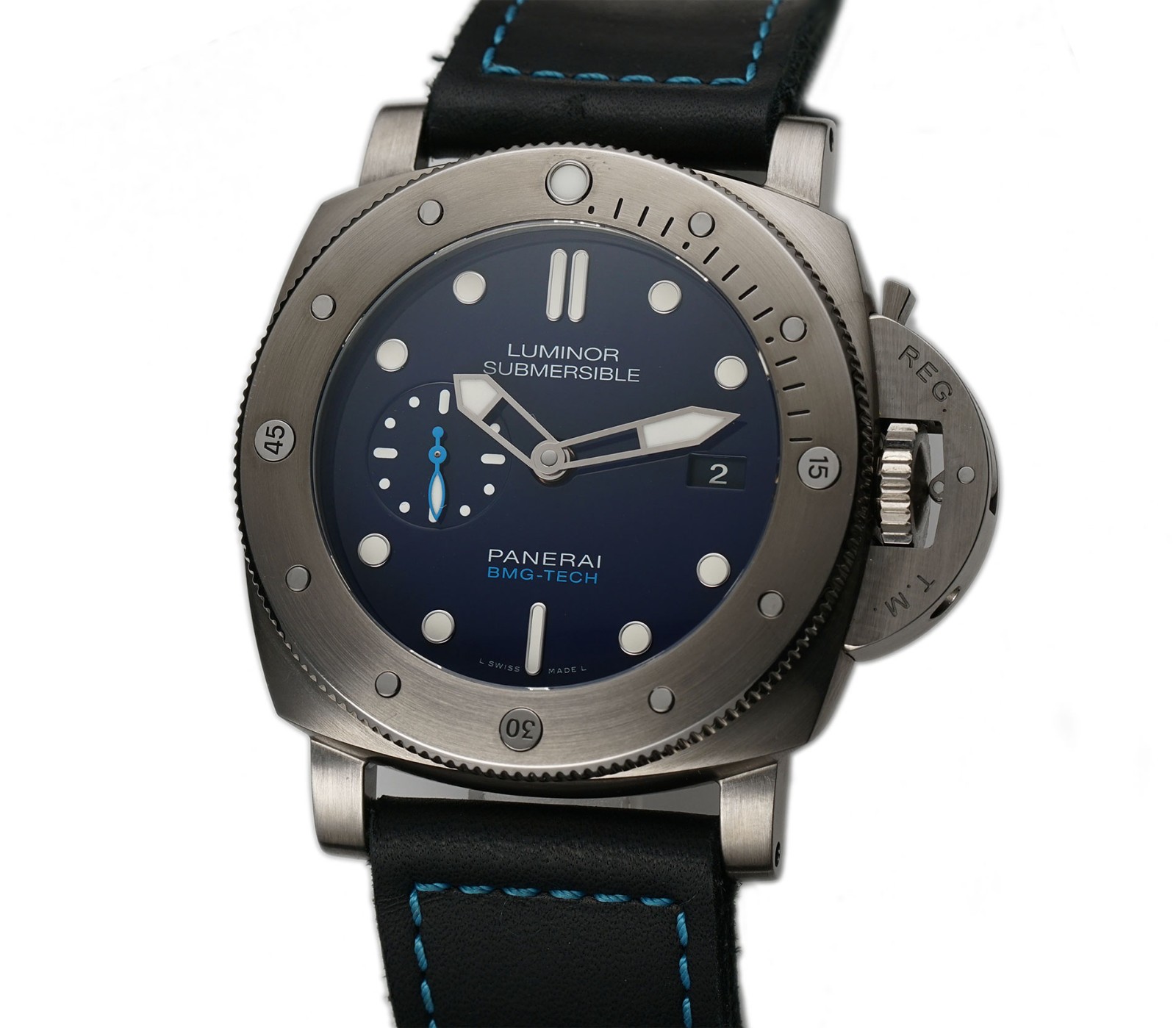 Panerai Submersible 47mm BMG-Tech Titanium Blue Dial PAM00692