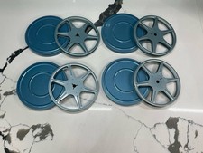 Vintage Scherer 8mm Film Reels W/Metal Canisters Lot Of 4