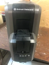 Entrust Datacard CR805 PX10 security Card Printer LAN USB - Untested