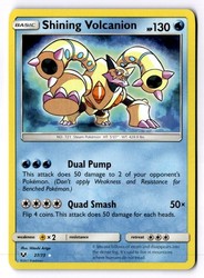 Shining Volcanion 27/73 Shining Legends Holo Shiny Holo Rare