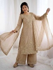 Indian Ethnic Salwar Kameez Palazzo Suit Wedding Party Wear Bollywood Outfit
