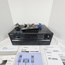Onkyo HT-R990 AV Receiver w/Remote Manual Bundle -Used-Audio Untested- Powers On