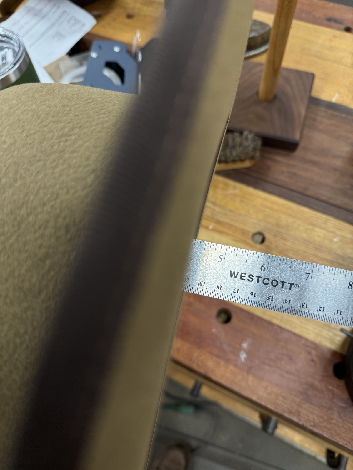 The Road!  Brand New Handmade Rabbit Fur Felt Open Road Style Hat. Sz 7 3/8