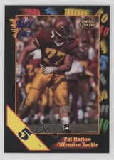 1991 Wild Card Draft 5 Stripe Pat Harlow #38 Rookie RC 0pv7. rookie card picture