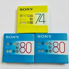 SONY MD mini discs Brand 74or80min BASIC Recorded NEW Three export from JAPAN