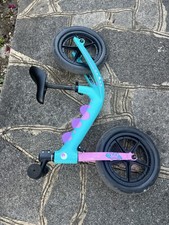 Kids Dinosaur Balance Bike 12” Wheels Toddler Training Bike Blue/Purple VGC