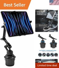 Cup Holder Tablet Mount Fits Vehicle Cupholders 2.75"  3.5" in Diameter, Adjus...
