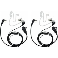 2x Earpiece Headset PTT Mic for Icom Radio IC-F24S IC-F31 IC-F3 IC-F3S IC-F4