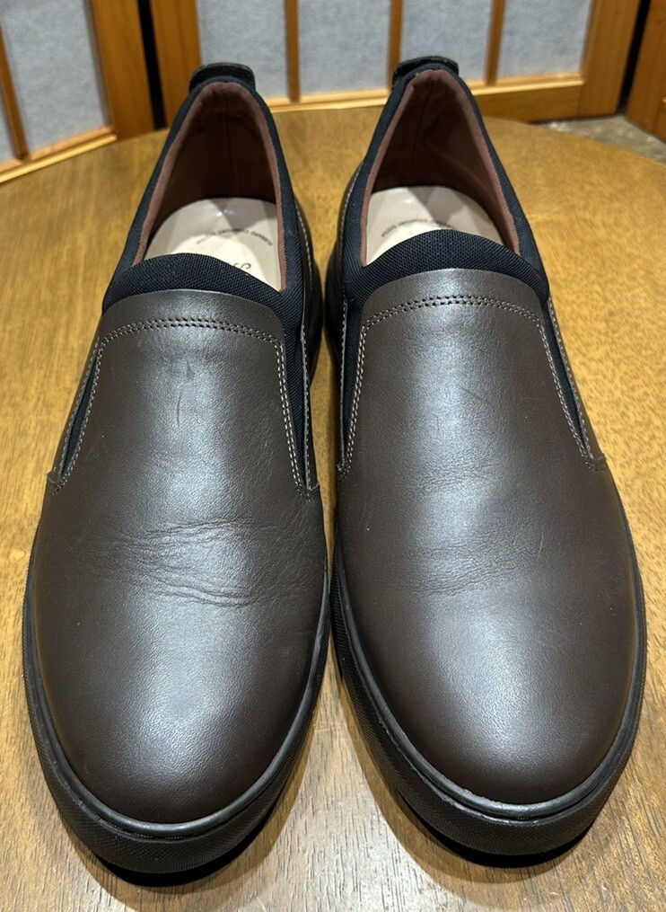 Samuel Hubbard Flight Slip-On Loafers Brown Leather Casual Sz 12M Samuel Hubbard Flight Slip-On Loafers Brown Leather Casual  main image 2