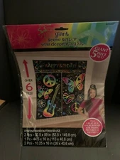 HIPPIE Girl Peace Scene Setter WALL DECORATING KIT New