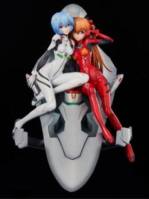EVANGELION レイ・アスカ twinnmore Object Neon Genesis Evangelion Rei & Asuka Twinmore Object Figure USA