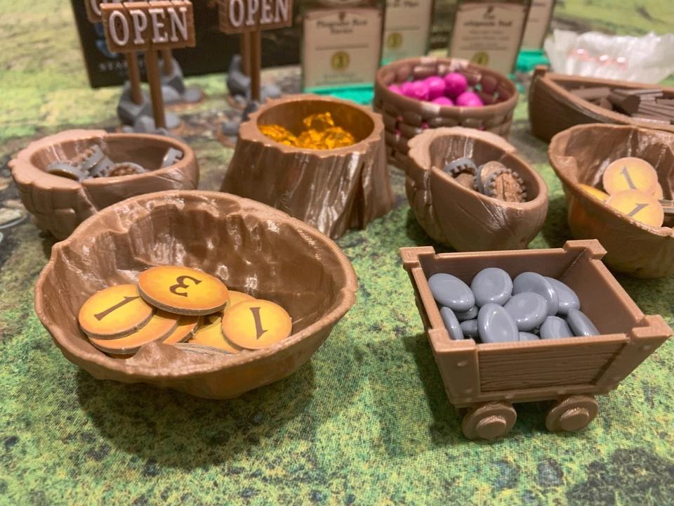 Everdell Collectors Set 3D Druck Resourcenschalen Brettspiel Zubehör - Bild 2 von 4