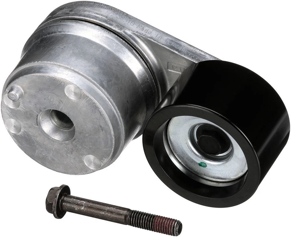 Automatic belt tensioner assembly top