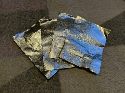 MIILYE 100pcs Textured Aluminium Nail Arts Removal Foil Wraps - Salon & Individual Use