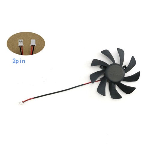 Grafikkarten Lüfter Für ZOTAC GTX1050 1050ti 4GB Mini T129215SH/GA92S2U 2 pin - Afbeelding 7 van 8