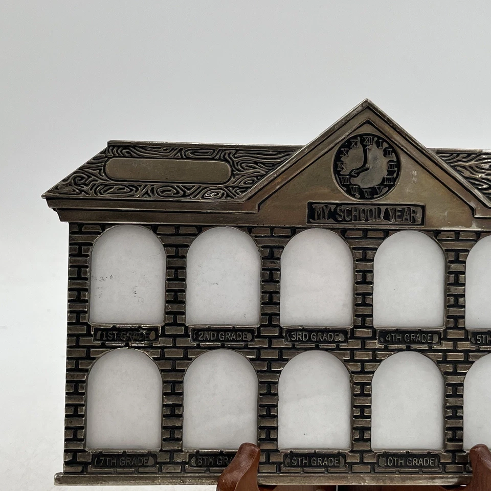 Оловянная фоторамка K-12 от Ganz подставка для школьного дома или настенный подвес - Изображение 2 из 4