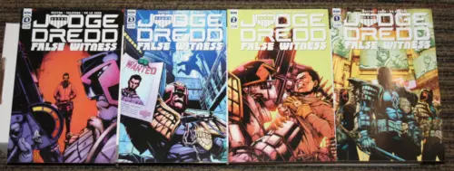 IDW Judge Dredd: False Witness #1-4 COMPLETE SET ALL 1sts ALL As -