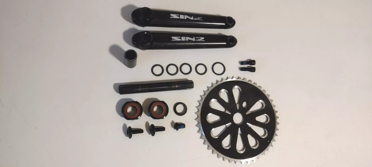 180mm Sinz BMX Race Bicycle Complete Crank Set Mid School