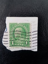 Benjamin Franklin 1 Cent USA stamps used 