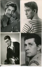 Jean-Claude PASCAL 4 PHOTOGRAPHS on CARDS - 1 - 14*9