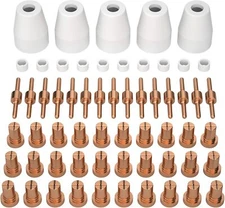 ARCCAPTAIN 60PCS PT31 Plasma Cutting Consumables Fit CUT-45 CUT-50 CT-312 with P