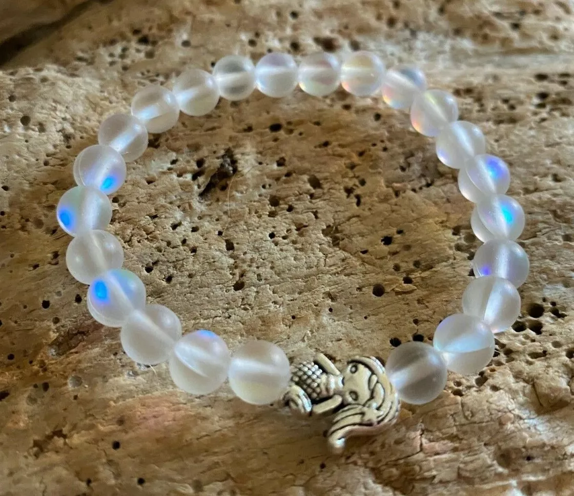 Iridescent bead bracelet clearance
