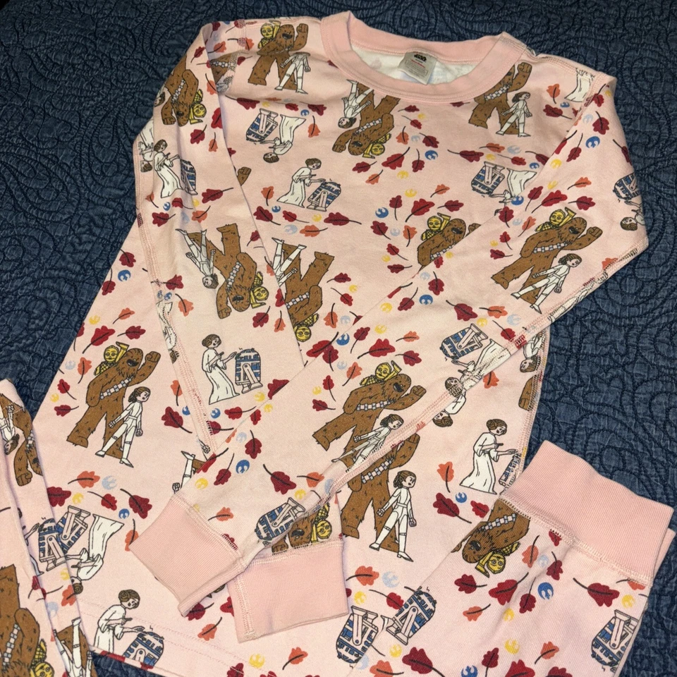 HANNA DIFFERENTSON Star Wars Talla 12 Hojas de Otoño Leia Rosa Pijama Juego de 2 piezas 150 Cm Foto 2 de 4