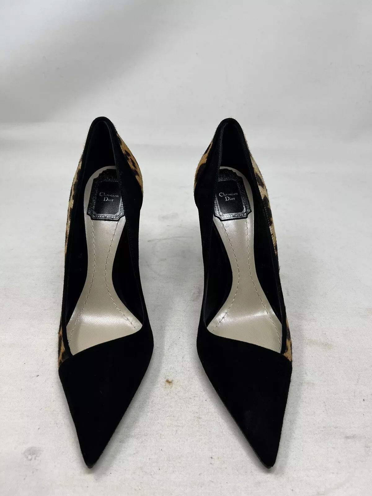 Talons imprimés léopard Christian DIOR FLAMBANT NEUFS bout pointu femme (z6)