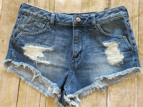 Disney Divided Jean Shorts Altered 