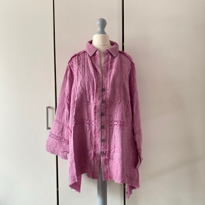Free People We The Free Ranch Wash Button Up Shirt Gr. XS Langarm Oberteil