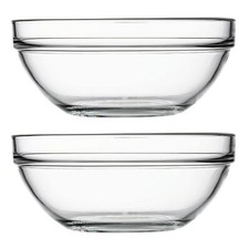 Pasabahce 1.7L Clear Glass Mixing Bowl Cooking Baking Serving Vegetable Salad