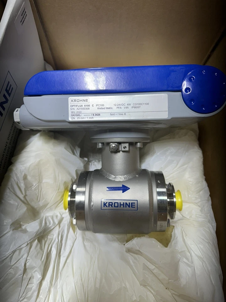 Krohne OPTIFLUX 6100 c Electromagnetic Flowmeter New In Box - Image 2 of 4