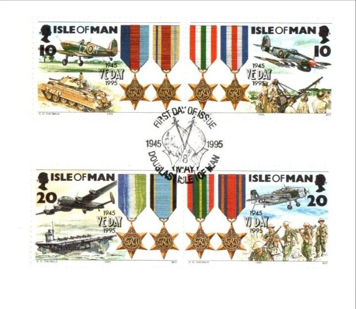 1995 Isle of Man FDC VE Day Victory in Europe Benham ML43 Ltd Edition 136 of 150 - Image 3 of 3