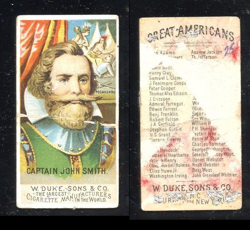 1888 N76 Duke #42 Captain John Smith — Raw