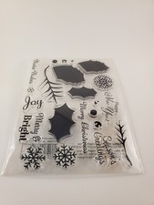 Crafters Companion Acrylic Stamps Christmas NEW