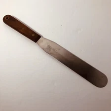 Vintage Robinson Knife Co. Icing Spatula Spreader Stainless Wood Handle USA