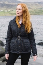 Hinter & Hobart Galloway Women's Jacket Quilted Outerwear Ladies Belted Coat