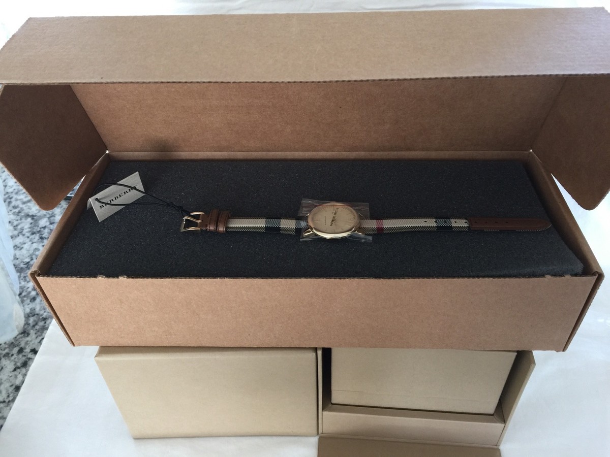 Burberry Leather Strap Gold Tone Dial Watch BU9153 Burberry Leather Strap Gold-Tone Dial Ladies Watch BU9153  main image 2