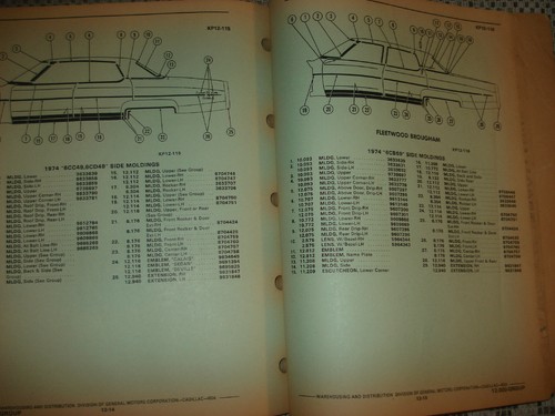 1967-1975 CADILLAC PARTS BOOK SET CATALOGS TEXT & ILLUSTRATIONS 74 73 72 71 70 - Picture 7 of 8