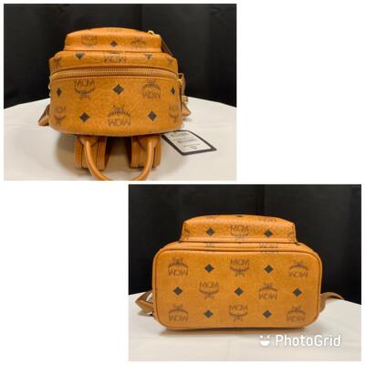 バッグ MCM Backpack MINI Mini Stark Side Studs Backpack in Visetos Pink | MCM ®US