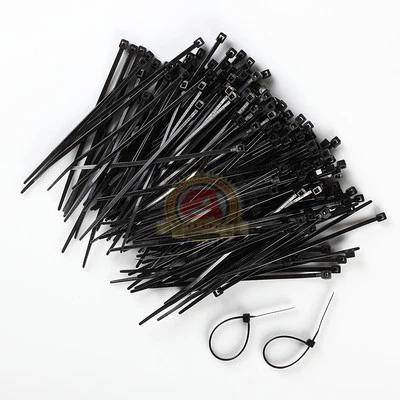 MICRO 1000 INDUSTRIAL 4" BLACK WIRE CABLE ZIP TIES NYLON TIE WRAPS Free Shipping