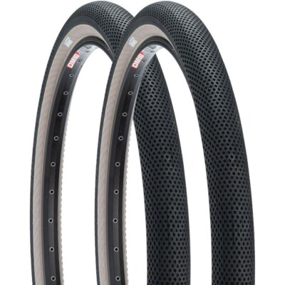PAIR OF CULT BMX VANS BICYCLE TIRES 29 X 2.10'' BLACK w/ SKINWALLS