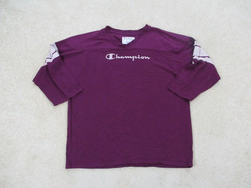 Champion Shirt Adult Small Purple White 