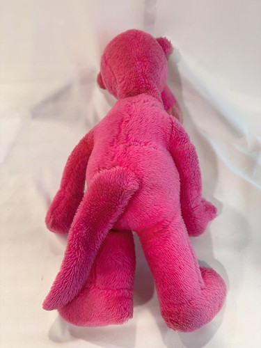Peluche de pantera rosa vintage de 17 pulgadas (con defectos y necesita limpieza superficial) - Imagen 3 de 11