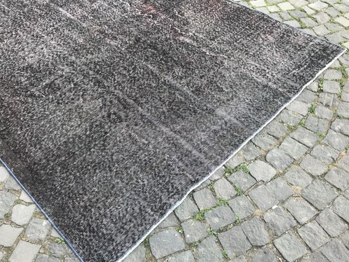 Turkish Antique Overdyed Bohemian Area Oushak rug Vintage Rug Handmade Wool rug - Picture 9 of 10
