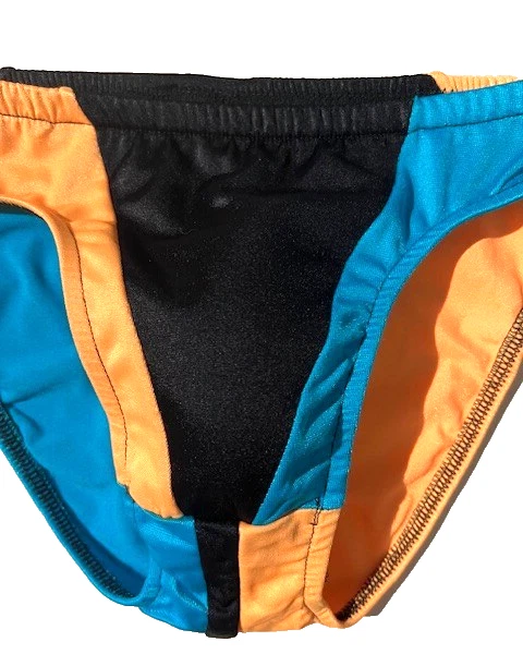 De Colección MALE POWER Bloque de Color Curva Butt Bikini Natación Breve Pose Traje de Baño Talla S Foto 3 de 4