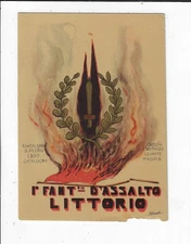 Italian Art Military 1o ReggD'Assalto Littorio Postcard Honor Not Honors p2322