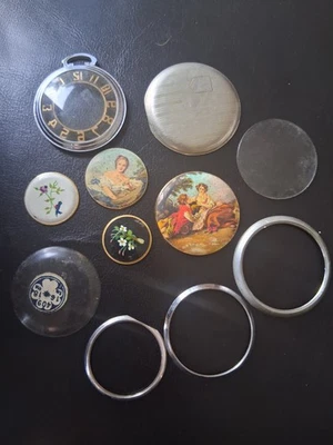 Lot de fournitures et pièces détachées pour montres à gousset anciennes / Horlog - Photo 1/4