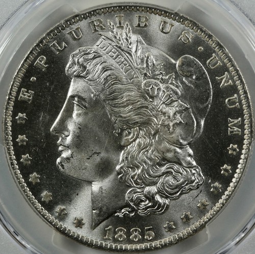 1885-O Morgan Silver Dollar $1 PCGS MS 67