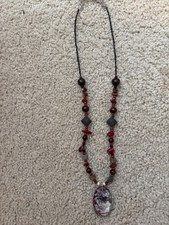 Mexican Crazy Lace Agate Beaded Necklace